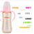 小憨熊ppsu奶瓶 标准口径宝宝奶瓶带吸管手柄婴儿防胀气奶瓶(粉色 300ml)第3张高清大图