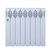 昂彼特堡（UNBEATABLE)UR1012 高压铸铝散热器 家用壁挂式铝制水暖气片整体压铸独立供暖专用 单片价格(经典白 中心距500mm)第3张高清大图