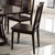 亚格林 新中式 实木餐桌椅组合餐桌餐椅带转盘轻奢餐厅家具(黑胡桃色)第5张高清大图