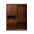 御品工匠 乌金木色 中式实木家具 大衣柜 滑动门衣柜 K0216第3张高清大图