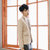 Bebeeru春秋季小西装男士外套青年韩版潮休闲西服修身型上衣外套单西英伦 R1416(R1416卡其色 L)第4张高清大图
