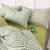 安居先森 C1058三件套 亲肤植物棉印花单人件套活性印染员工宿舍常用0.9米床/1.2米床  绿色第5张高清大图