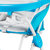 shinema/神马 婴儿餐椅 宝宝吃饭餐桌 轻便易折叠 双餐盘可拆卸易清洗儿童餐椅CH3(天空蓝)第5张高清大图