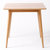 恒兴达 纯白橡木方桌  北欧日系纯实木餐桌饭桌 正方形(原木色600mm 一桌两椅)第3张高清大图