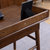 吉木多 北欧实木电脑桌椅日式简约现代写字桌台办公桌子书房家用(胡桃色 书桌+书椅)第3张高清大图