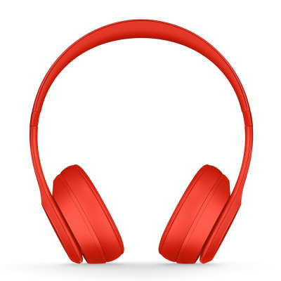 Beats Solo3 Wireless 蓝牙无线 游戏音乐 头戴式耳机 适用于 苹果手机 iphone ipad等(红色)
