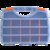 美耐特塑料盒乐高收纳盒长方形分类分格零件工具螺丝盘配件小盒子(单面零件盒（手提式24格）)第5张高清大图