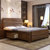 夏树 实木床中式胡桃木婚床(普通款式 单床)第4张高清大图