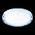 FSL佛山照明 LED吸顶灯小客厅卧室灯具书房简约餐厅阳台过道灯饰 清月(清月蓝 18W 直径35CM 白光)第2张高清大图