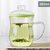 物生物蘑菇杯茶杯韩版创意潮流透明玻璃杯带把便携花茶泡茶办公杯380ML /420ML/500ML(橙色)第5张高清大图