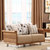 a家家具 北欧布艺沙发组合小户型现代简约客厅实木双人三人位沙发(单人位 沙发)第3张高清大图