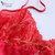 喜芬妮新款丝质喜庆红色情侣款长袖睡衣家居服男女组合套装(3215女款 XL)第4张高清大图