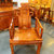 红木家具2.4米红木书桌实木办公桌老板桌椅两件套非洲黄花梨木(其他 办公桌+椅子)第4张高清大图