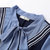 春装2021年新款大码胖mm连衣裙显瘦洋气减龄喇叭袖仙女裙女53051(蓝色 XL)第4张高清大图