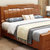 一米色彩  实木床 现代简约实木床 中式橡木床 储物家具婚床(海棠色 18*2.0米单床+2个床头柜)第4张高清大图