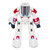 rastar/星辉 太空1号机器人智能遥控机械战警儿童玩具男孩女孩礼物外置充电(红色)第2张高清大图