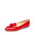 Daphne/达芙妮春季新款女鞋甜美蝴蝶结低跟通勤女单鞋1015101066(黄色 37)第3张高清大图