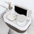 锯齿断纸式卫生间纸巾盒厕所抽纸盒收纳架卫浴壁挂式置物架(灰色)第5张高清大图