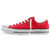 匡威 常青经典款 低帮多色可选 休闲运动帆布鞋(红色 37.5)第3张高清大图