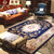 龙禧家居 欧式客厅地毯沙发茶几垫卧室床边门厅满铺长方形简约现代美式田园(1018蓝色)第2张高清大图