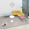 DBX办公室休闲接待室会客商务创意科技布沙发茶几组合装简约现代(长凳)