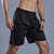 男宽松运动短裤休闲夏季健身速干篮球裤(三杠-白 XL)第2张高清大图