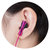铁三角(audio-technica) ATH-J100 耳塞式耳机 时尚多彩 小型轻便 音乐耳机 粉色第4张高清大图