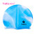 雅凯诗 硅胶泳帽 柔软舒适防水耐用时尚大标游泳帽装备(天蓝色 成人)第2张高清大图