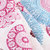 三利 纱布棉竹纤维AB版浴巾 70×140cm 波西米亚风格 柔软舒适吸水裹身巾(粉紫天蓝)第4张高清大图