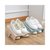 家用双层收纳鞋架 塑料一体式简约省空间鞋托 创意经济型简易鞋架(单足卡其 单个装)第3张高清大图