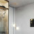 古娜北欧个性创意卧室玻璃金属球形全铜单头简约餐厅吧台床头吊灯灯具3515款(全铜本色+奶白灯罩 E27)第3张高清大图