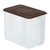 三个装厨房冰箱收纳盒密封保鲜盒食物储藏盒(褐色 配件)第5张高清大图