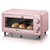 小熊（Bear）电烤箱 家用多功能迷你11升容量全自动做蛋糕蛋挞烘焙机器小巧烤箱 粉色 DKX-D11B1第2张高清大图