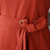 VEGININA 韩版气质修身长袖中长款雪纺连衣裙 10052(西瓜红 XXL)第5张高清大图