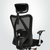 sihoo/西昊 M16电脑椅时尚家用 办公椅 休闲升降转椅人体工学网椅 会议椅子(黑色-网棉枕-固定扶手)第4张高清大图