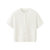 艾米恋冰丝针织开衫薄款女夏季短款外搭开衫宽松圆领短袖t恤上衣(白色 S)第3张高清大图