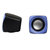 二小（R-XIAO）S181 迷你电脑音箱 (黑蓝)第3张高清大图