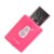 川宇（kawau) C239 迷你小巧型手机micro sd/tf 小卡内存卡读卡器 USB2.0(粉色)第4张高清大图