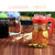 紫丁香油壶玻璃防漏油瓶小号大号厨房酱醋瓶醋壶调味瓶套装(JA580 红580ML)第5张高清大图