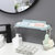 竹咏汇 家居浴室吸盘皂盒 香皂盒子 创意简约肥皂架 卫生间香皂盒收纳沥水架(A款加勒比松木色白架)第3张高清大图