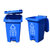 安居先森 240L 02系款 分类垃圾桶脚踏款  蓝色(蓝色)第3张高清大图