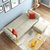 A家家具(沙发床北欧布艺小户型客厅多功能折叠储物沙发两用ADS-034(米白 脚踏)第4张高清大图