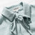 七格格2017春装新款 复古灯笼袖宽松绑带纯色雪纺衫上衣 女X913(灰色 L)第4张高清大图