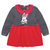 迪士尼宝宝开心派对女童针织长袖连衣裙 宝宝衣服 秋装(大红色 120cm  4-6岁)第2张高清大图