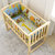 竹咏汇  实木婴儿床 宝宝摇篮床 小摇床儿童床可变书桌(10)第4张高清大图