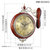 汉时(Hense)欧式复古双面石英挂钟客厅静音实木装饰时钟HDS24(棕色实木金属钟面)第2张高清大图