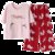 南极人睡衣女春夏纯棉薄款印花短袖七分裤卡通宽松女生家居服套装(海军风套装2233 L)第5张高清大图