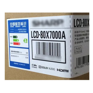 夏普(SHARP) LCD-80X7000A 80英寸全高清日本原装面板 智能网络Wifi 液晶平板商务电视