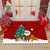 圣诞节狂欢卡通地垫家用入户门口脚垫防滑玄关地毯卧室圣诞装饰(绿底小雪人 60*90厘米)第2张高清大图