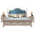 卡富丹 美式乡实木床欧式床简欧床蓝色双人1.8米主卧床白色(1.8米床（框架款）)第5张高清大图